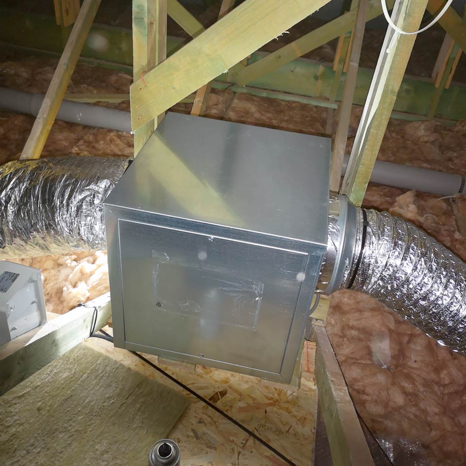 Ventilation simple flux en grenier